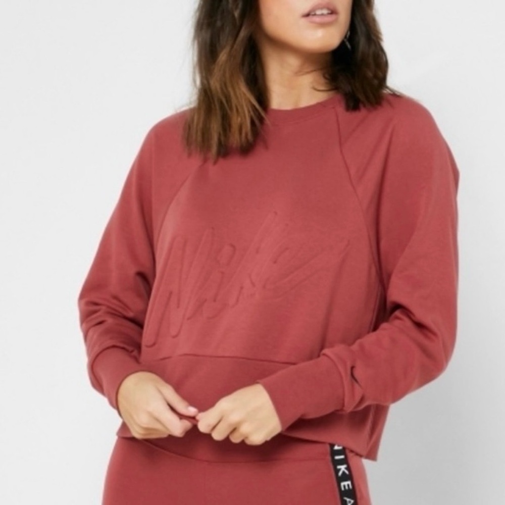 Nike Dri Fit Embossed Logo Crewneck Sweatshirt